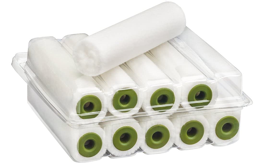 Colorus Lackierwalzen Set 25-tlg - Filt Rolle 10  cm + Schaumwalze 11 cm konkav + Pinsel 40 mm, Farbrollerbügel & Farbwannen 15x32 cm - Lack Set für wasserbasierte & lösemittelhaltige Lacke