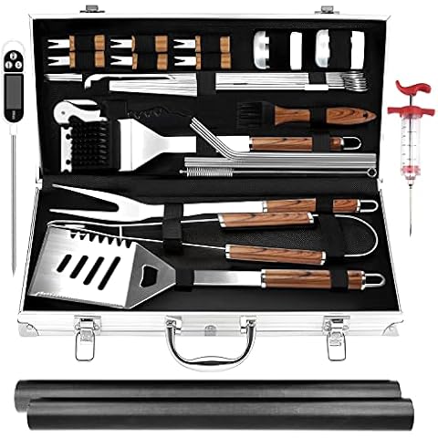 KALAHOL 32pcs Premium BBQ Tool Set Cover