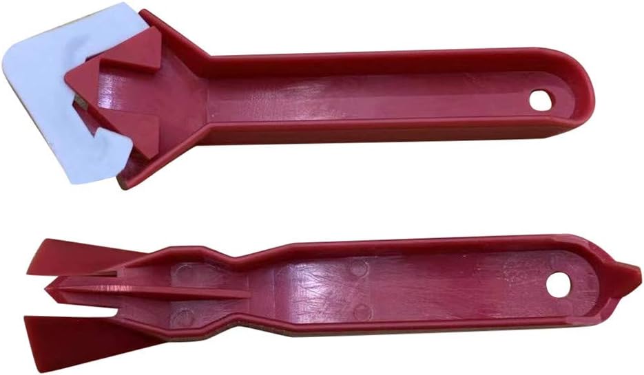 Removal Glue Cement Scraper Spreader Removal Scraper Glue Tool Caulk Spatula Tools & Home Improvement Bit Char G (red, One Size)