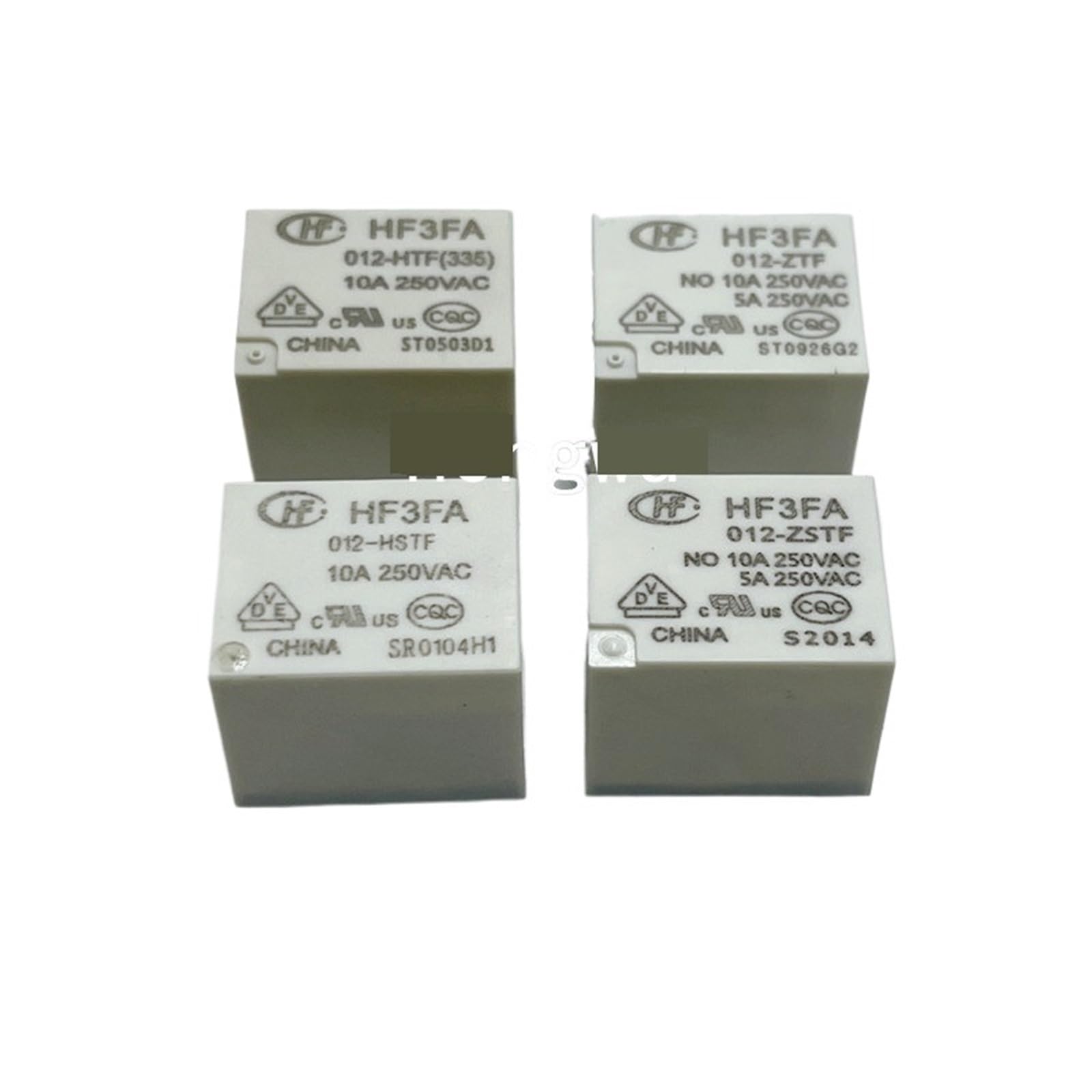 5 SZTUK HF3FA-012-HTF HF3FA-012-HSTF HF3FA-012-ZTF HF3FA-012-ZSTF DC12V przekaźnik 10A 4 piny i 5 pinów (HF3FA-012-ZTF)