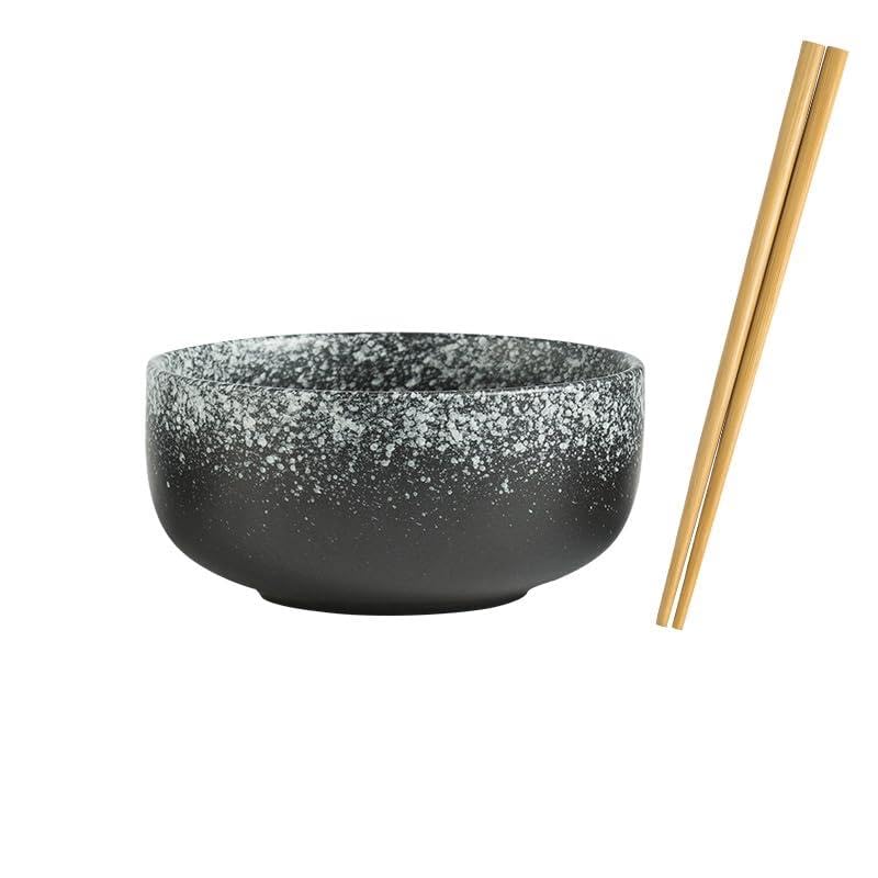 Ceramiczna zastawa stołowa Kreatywna japońska miska na makaron błyskawiczny gospodarstwa domowego duża ceramiczna miska na zupę z makaronem miska Congee miska do ramenu miska zastawa stołowa (Color :