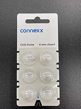 Accessories Siemens / Rexton Click Domes 6 domes NEW Blister Pack 6mm Closed
