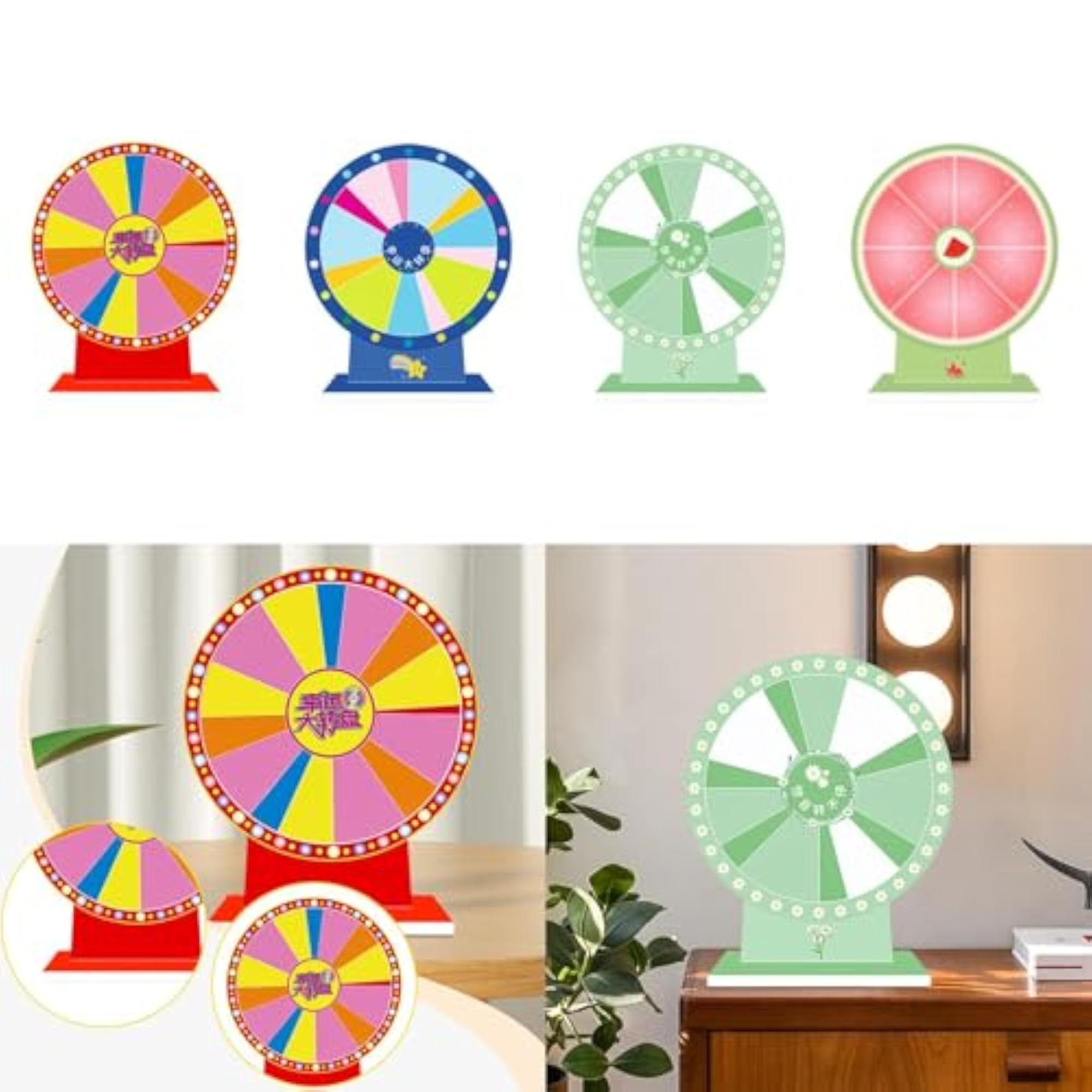 Compact Tabletop Prize Turntable for Teaching Activities