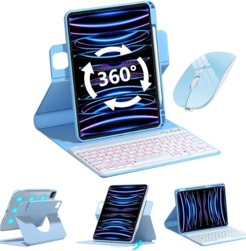 QIYIBOCASE }EXt iPad 10 L[{[hP[X cu Cz y[ ۂL[ 󂭂ڂ 360x] 2022 iPad10 ACpbh 10.9C` P[X }Olbg Jo[  Bluetooth L[