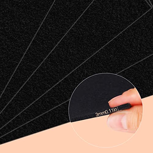 Image of SAVITA 5pcs 25.4 x 22.8cm /10 x 9 inch 3mm Thick Felt Sheets, Stiff Felt Fabric Sheets for Crafts Hard Felt Squares for Sewing Crafting Cushion and Padding