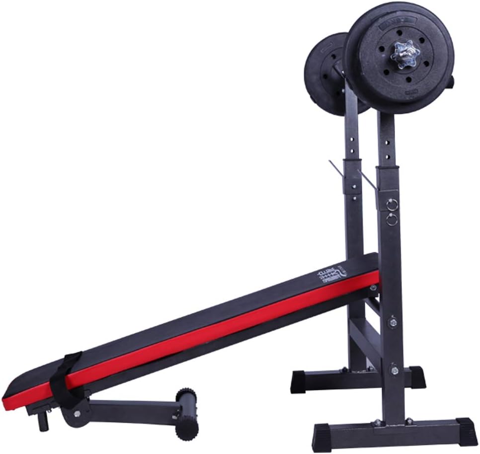 Multifunctional Strength Training Bench for Full Body Workout,Foldable Olympic Weight Bench,Adjustable Exercise Bench with Preacher Curl A : Sports & Outdoors