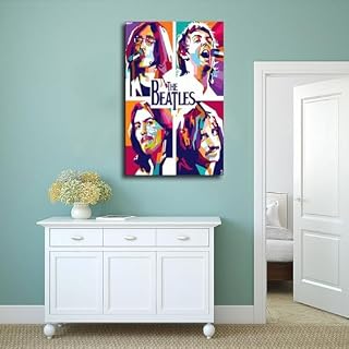 Poster légendaire du groupe de rock The Beatles - Décoration murale pour salon, chambre à coucher - Style cadre - 30 x 45 cm – Image 4