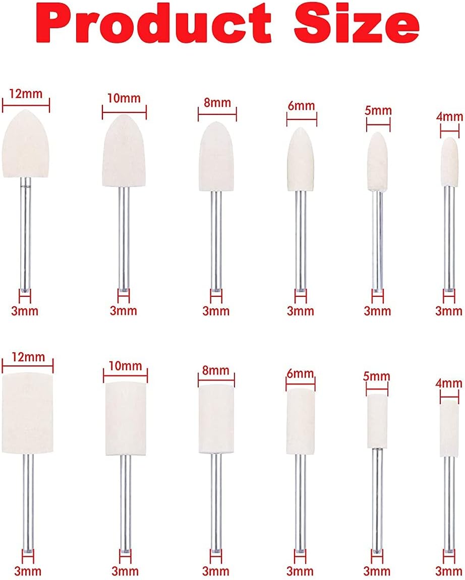 Mixiflor 60 Pack 1 inch Abrasive Wheel Buffing Polishing Wheel Set For Rotary Tool - 25mm - - 