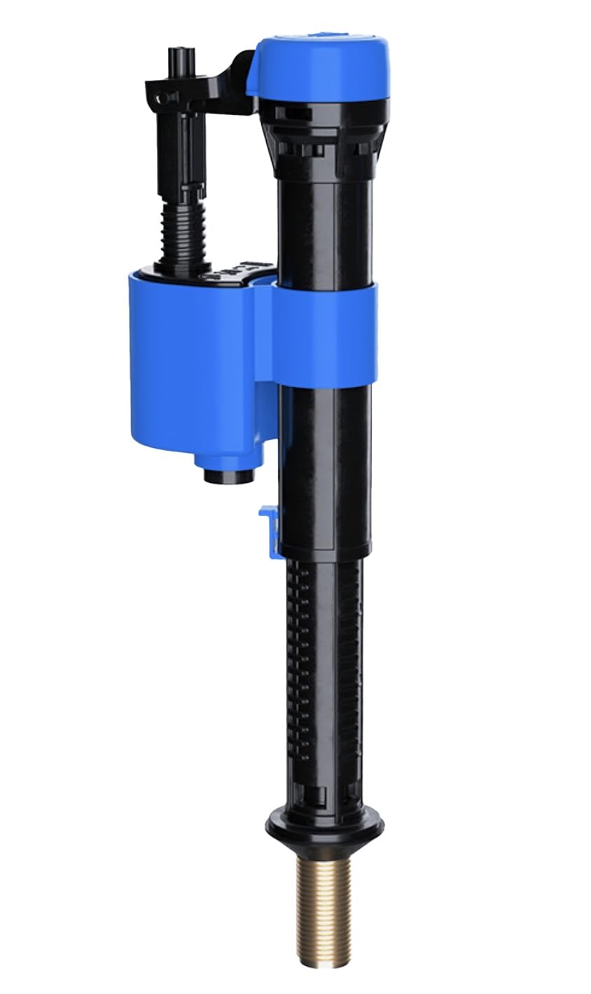 PlumbEZ Adjustable Bottom Entry Toilet Fill Valve with ½" UK Brass Threads, Cistern Fill Valve with Delayed Fill - Image 4
