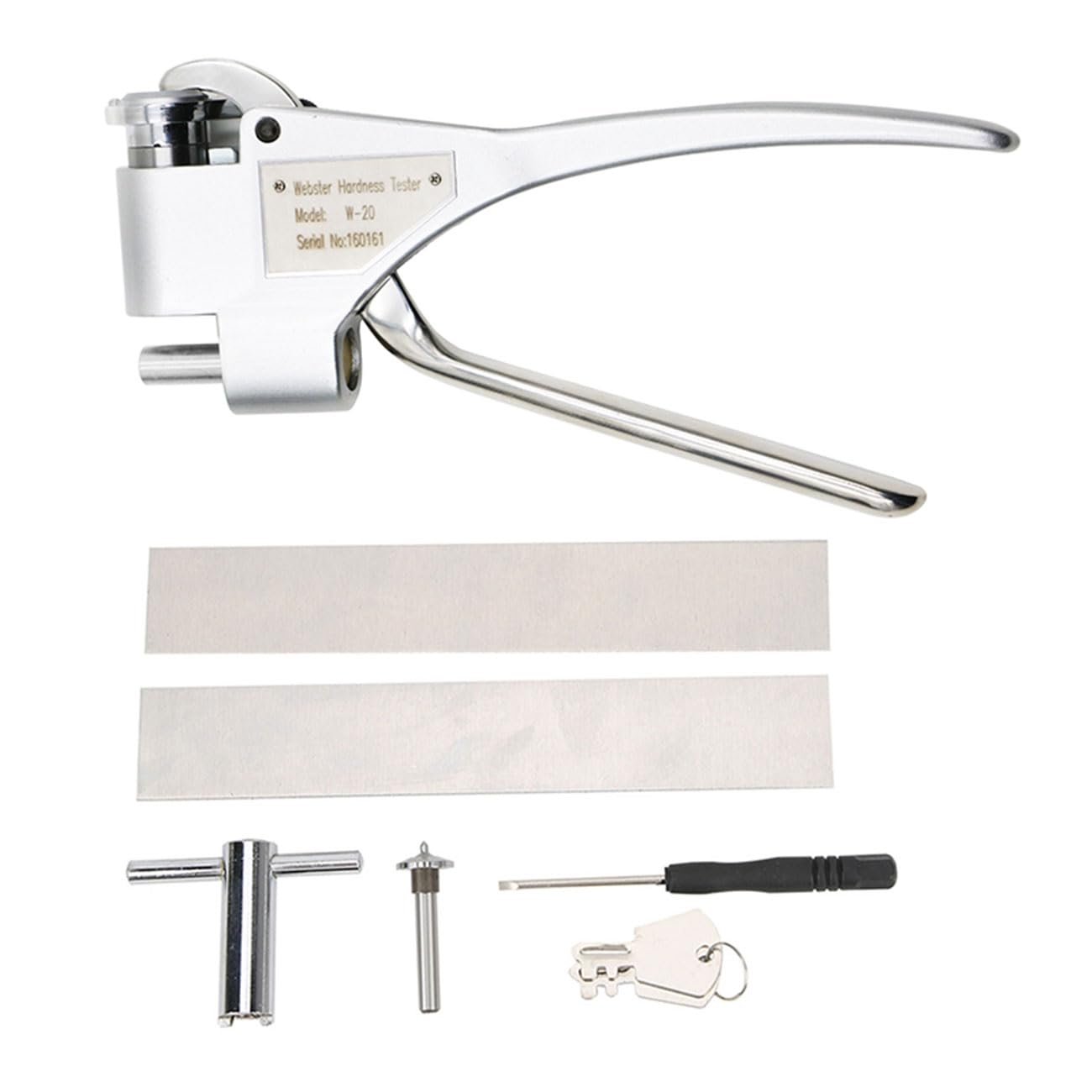 W-20 Webster Hardness Tester(25-110 HRE) for Aluminum Alloy of Thickness 0.6~6mm Inner Diameter Over 10mm