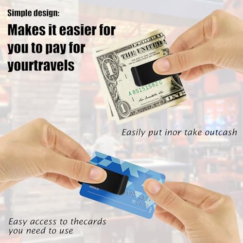Money Clip, Stainless Steel Cash Clip, Cash and Credit Card Holder, Wallet Clips for Men, Women4