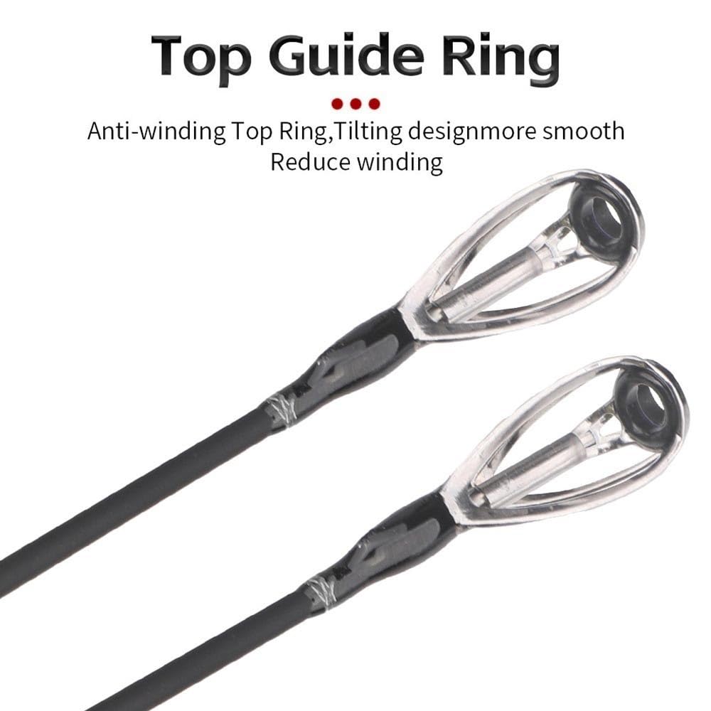 Canna da Pesca per Torrente Canna da Pesca con Esche Artificiali a 4 sezioni H Power in Fibra di Carbonio, Peso dell'esca 14-35 g Canna da Pesca compatta(1.8m)