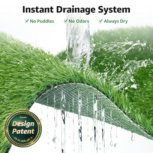 Dog Grass Pad with Tray,35.5” x 23.6” Indoor Dog Potty System 2 Pics Replacement Artificial Grass Mats-5 Pics Disposable Puppy Pads,for Puppy Training Apartment,Balcony and Apartment Use - Image 6