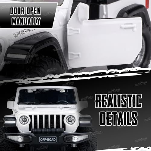 Image of Zest 4 Toyz Remote Control Car Toy for Kids Adults | 1:16 Rechargeable Off-Road Drift RC Jeep | Openable Doors | High Speed | 35+ft Range 2.4GHz Remote Control | USB Charging Cable | Birthday Gift