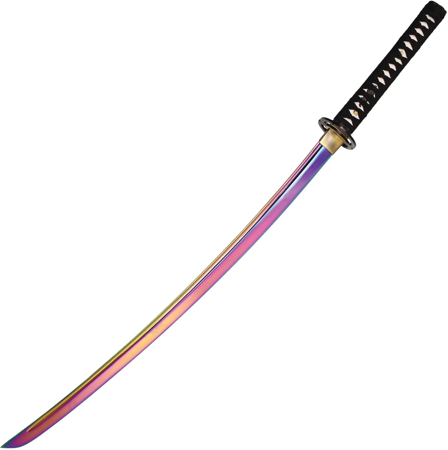 41" 1045 Carbon Steel Handmade Sword Rainbow Blade Hand Forged Carbon Steel Katana (Sharp)