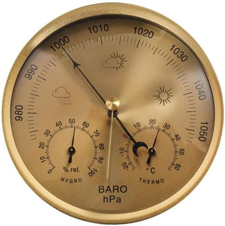 JINYISI Barometer,barometers for The Home,Outdoor Barometer,Barometer Indoor,Weather Barometer,Barometer Thermometer Hygrometer