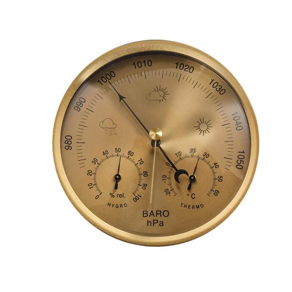 JINYISI Barometer, Barometer für zu Hause, Outdoor-Barometer, Barometer im Innenbereich, Wetterbarometer, Barometer-Hygrometer
