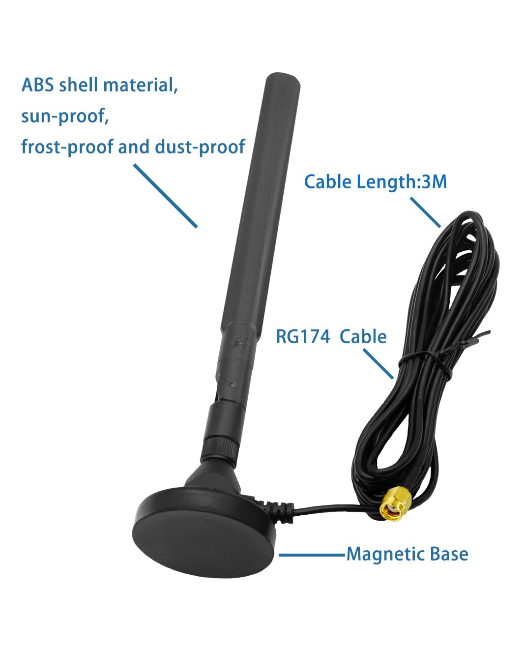 698-2700à gain élevé MHz étanche armoire extérieure omnidirectionnelle WiFi ante