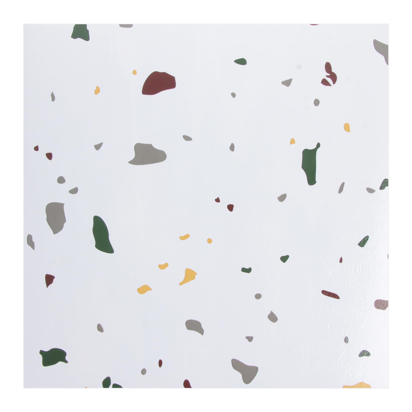 LDXDRU 40 Pack Self Adhesive Floor Tile, 30x30CM White Pattern Floor Tiles