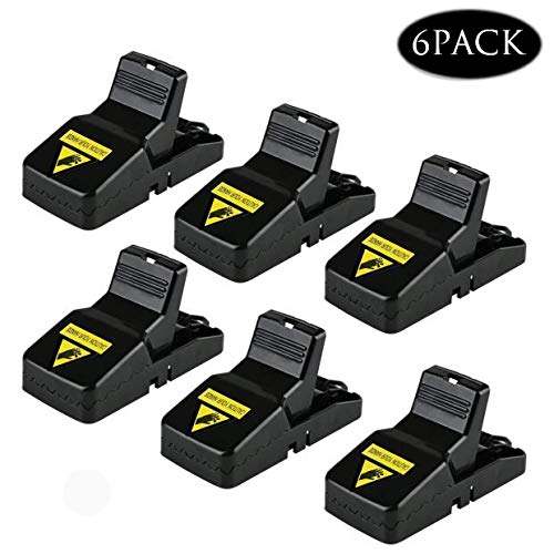 Charlemain Tapetteà Souris, 6 Pcs Piege a Souris en Plastique Réutilisable Sensible, pour Jardin/Cuisine