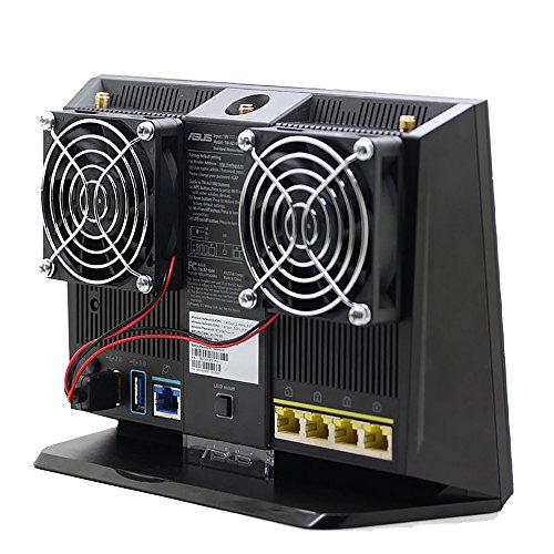 Cooling Fan Heat Radiator USB Power Ultra Silent Dissipate Temperature Control For RT-AC68U