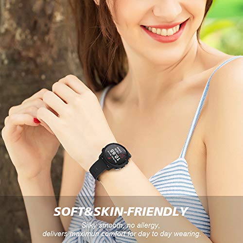 NotoCity Compatible con Forerunner 245/245 Music Band 20mm Reemplazo de Correa para Vivoactive 3 Music/Vívomove HR/Forerunner 645 Music Pulsera de Silicona