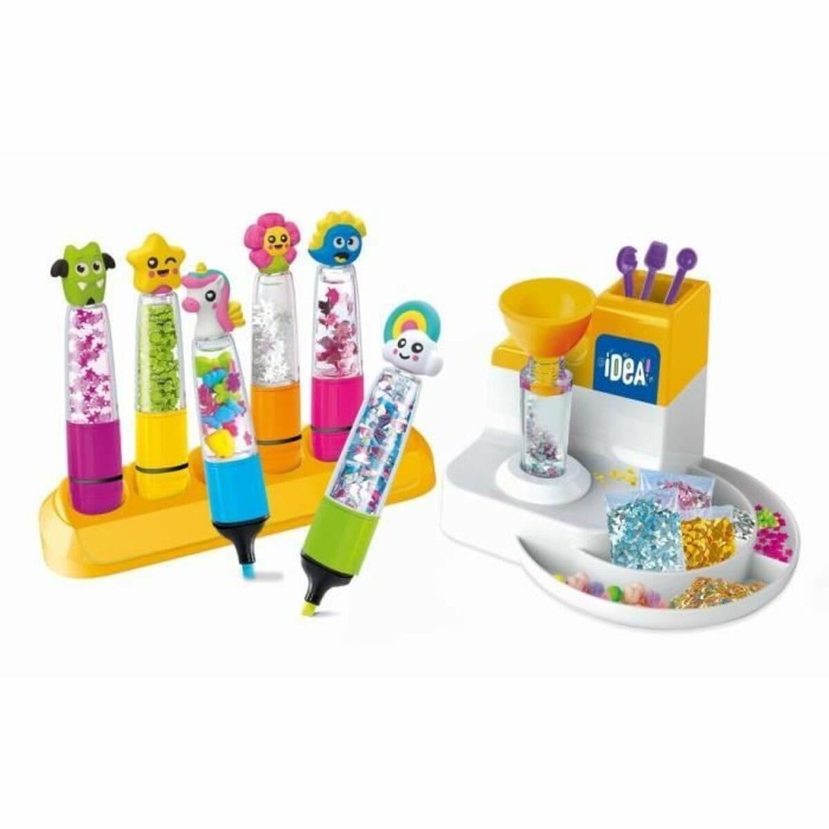 L'Atelier des Fluos - Kit Créatif 6 Surligneurs à Personnaliser - 6 Ans+