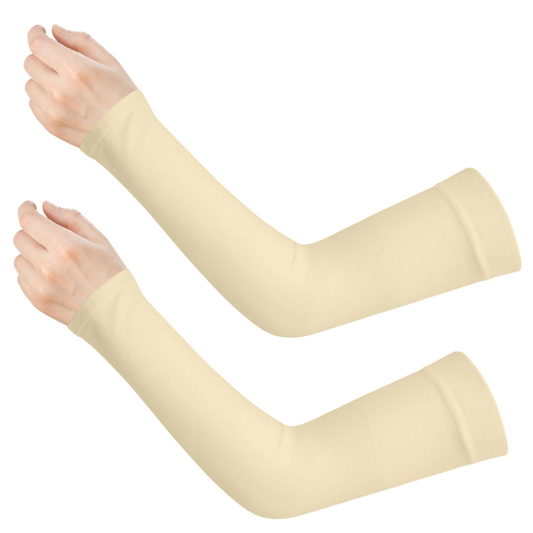 AEYURUIDUV Protection Arm Sleeves for Men Women, Compression Gaming Sleeves with UPF 50+ Sun Protection, Tattoo Cover Up Sleeves, Cycling Arm Warmers to Cover Arms