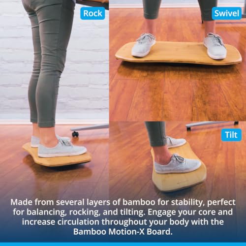 Image of UPLIFT DESK Motion-X Balance Board - 27 inch Ergonomic Wobble Board for Standing Desks, Anti-Fatigue Support for Core Engagement & Stability