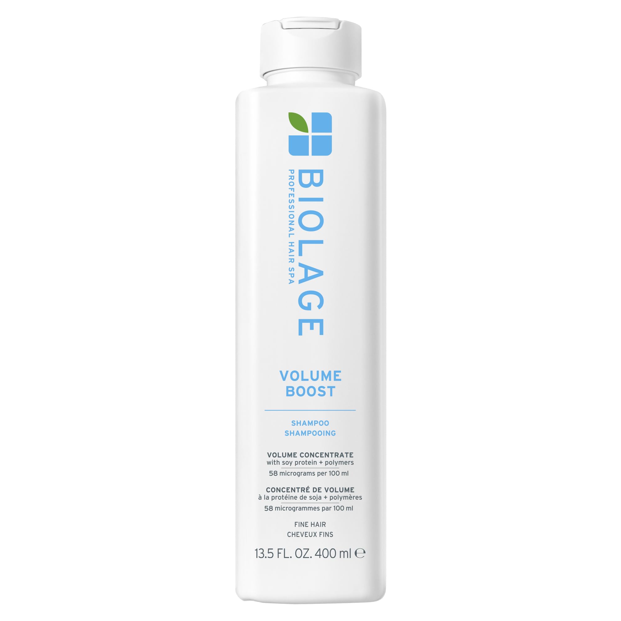 Biolage Volume Boost Shampoo, Immediate Lift & Volume, for Fine Hair Enriched with Soy Protein, 400ml