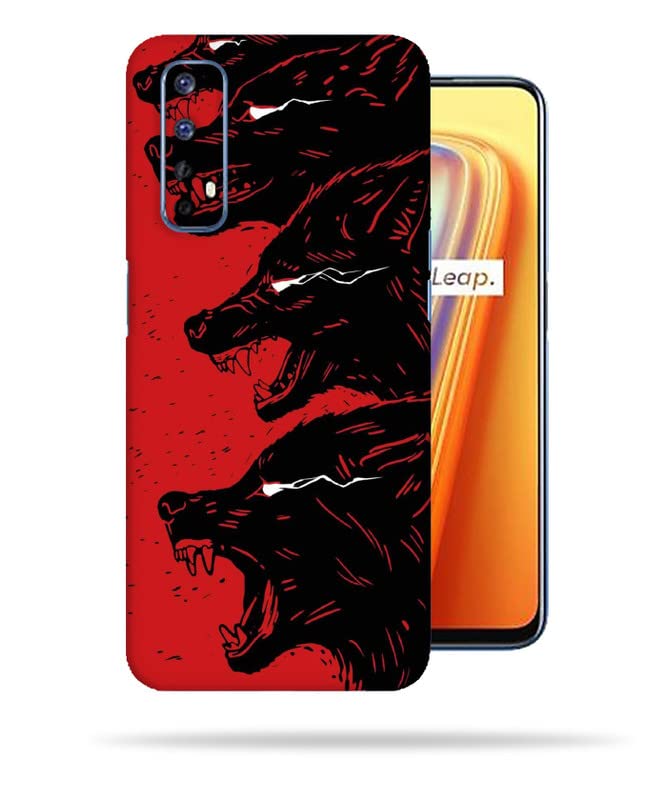 Image of Red Wolf Skin Back Protector Film Ultra Thin Scratch Resistant Vinyl (Not Case and Cover) for Realme 7