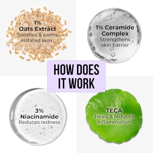Image of Dr. Sheth's Oats & Ceramide Oil-Free Face Moisturizer for Dry | Sensitive Skin | Dermatologically Tested | To Calm, Strengthen & Restore Barrier |100 g