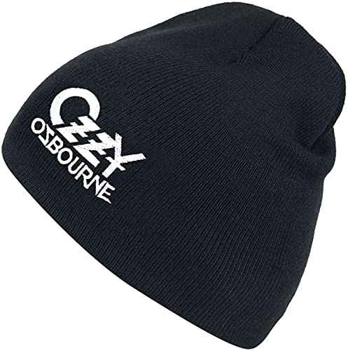 Ozzy Osbourne Logo Unisex Gorro Negro 100% poliacrílico