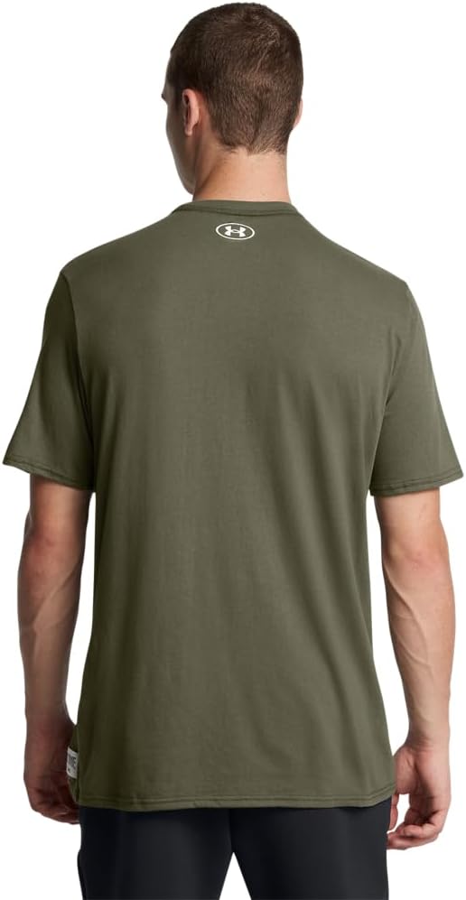 Under Armour Mens Project Rock Red One North Pole Training Club Short Sleeve T Shirt - Image 2