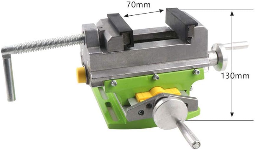 3" Cross Slide Drill Press Vise Compound Bench Table Bench Top WoodWorking Clarmp Vise Fixture Cross Slide Table 2 Axis Adjustive for Mini Drill Milling Machine (6368mf)