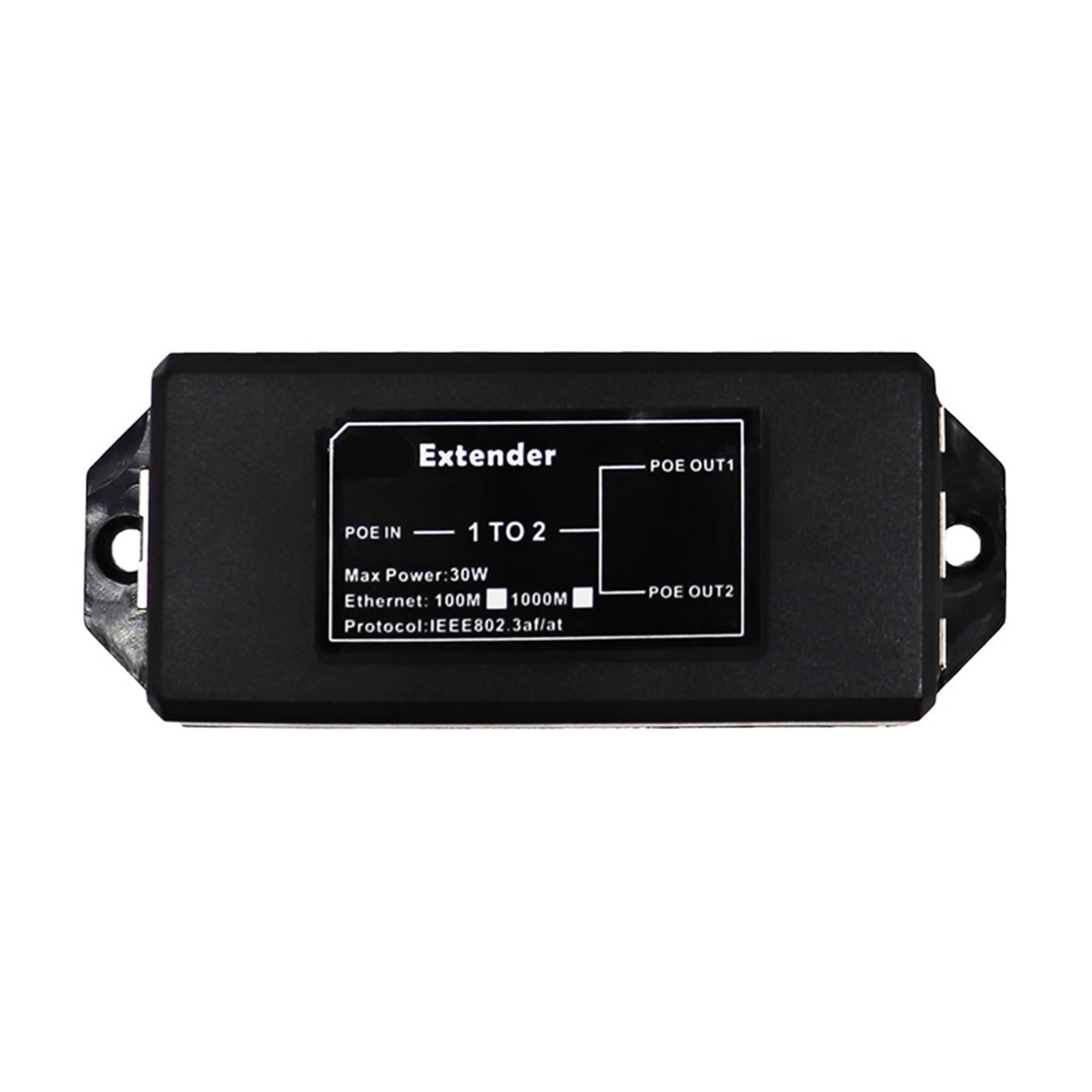OSHZIKJII 2 Port Gigabit P-O//E Extender 1000Mbps - IEEE802.3af/at P-O//E Repeater(100Mbps)