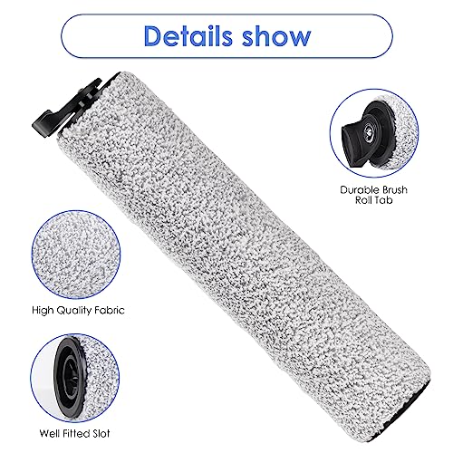 Image of (4 Pieces) Replacement Brush Rollers Compatible With Tineco iFloor 3 / Floor One S3 / iFloor 2 Cordless Wet Dry Vacuum Cleaner, Replacement Parts Accessory Kit, 4 Main Brushes