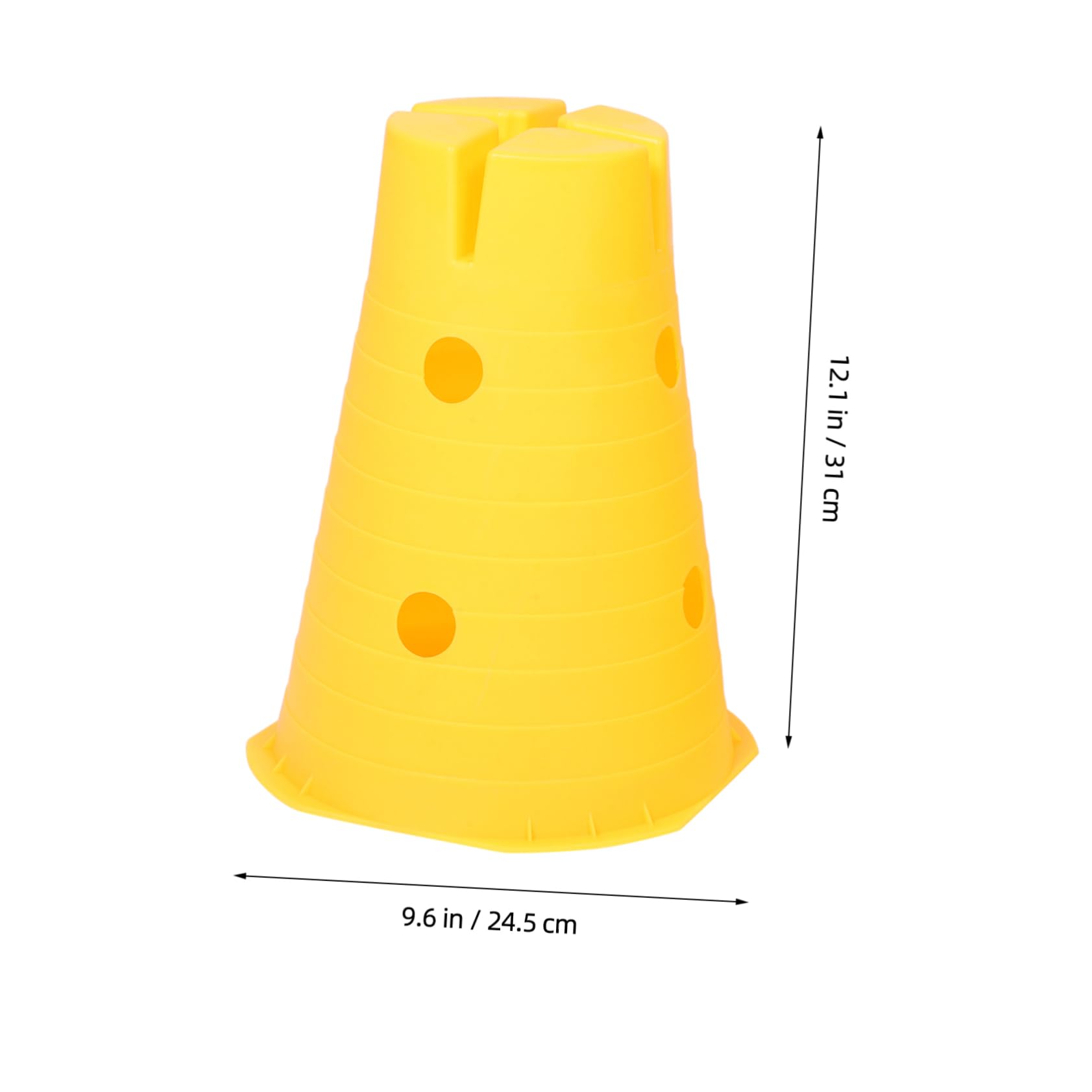 VANZACK Basketball Obstacle Training Bucket for Kids Roller Skating Markers Sensory Training Cones Sturdy Plastic