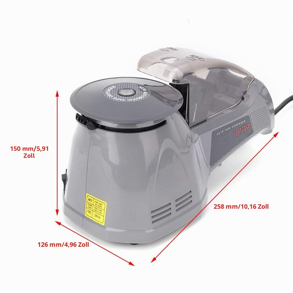 220V automatischer Klebebandspender, automatische Klebebandschneidemaschine mit Infrarotsensor, für Hochtemperaturklebeband, transparentes Klebeband