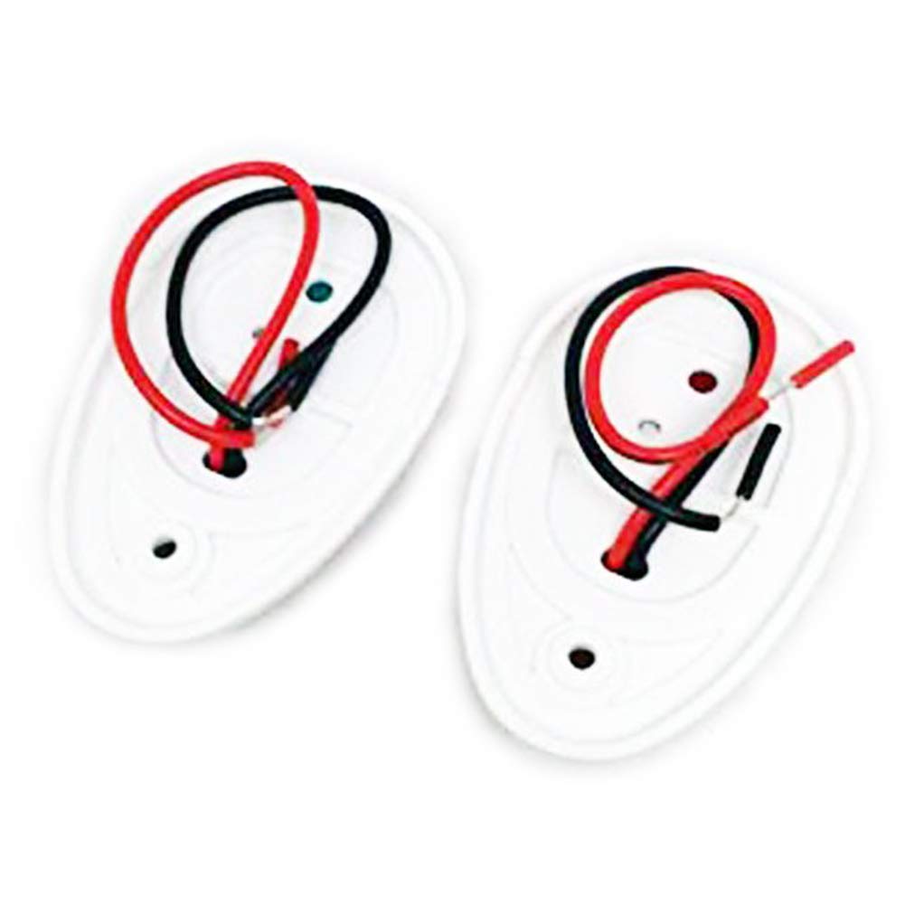 SIKUAI 91 * 59 * 35mm Barca Marina Vela LED Luce di Navigazione di Prua Lampada di Plastica Bianca Per Touring Pontone Velocità Barche da Pesca 2 Pai