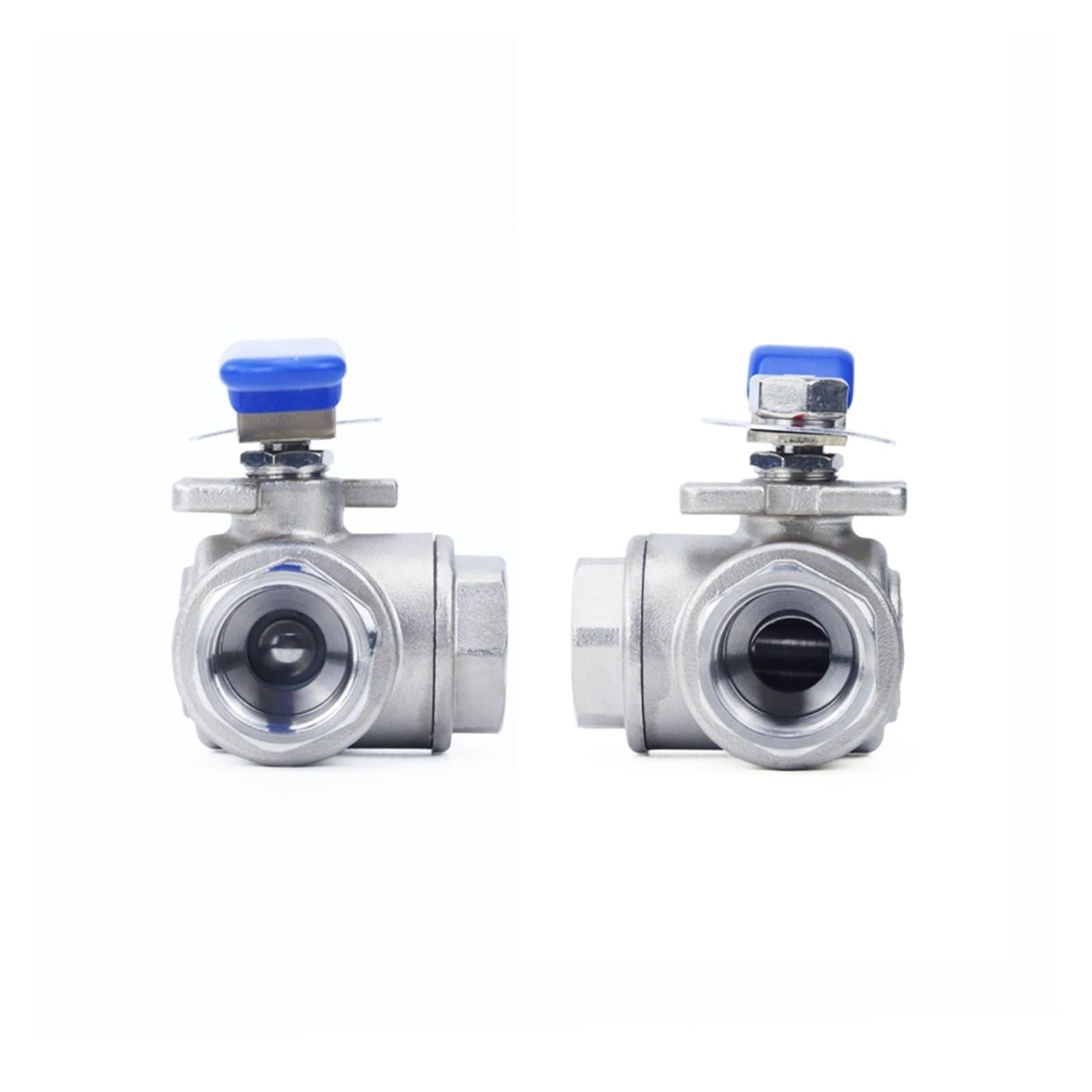 Ball valve, Trójdrożny zawór kulowy DN15 DN20 ze stali nierdzewnej gwint męski T/L typ 1/2 "3/4" do wody, oleju, powietrza, gazu,for Gas, Oil, Liquid, Water(DN20,L type)