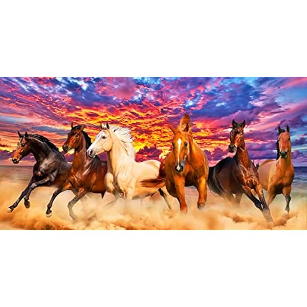 EXQUILEG Kit per diamond painting 5D per diamond painting fai da te per realizzare mosaici completi con strass di cristallo per pittura a diamante per decorazione della casa (A, 120 x 60 cm)