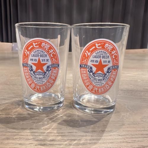 サッポロビール 赤星ラベル6オンスグラス(170ml)2個セットのサムネイル