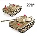 BDTCTK 1/30 M41A3 American Army Battle Tank, Remote Control Tank for Kids, Programmable RC Tanks with Lights & Realistic Sounds, All Terrain RC Military Tank Off-Road Vehicles