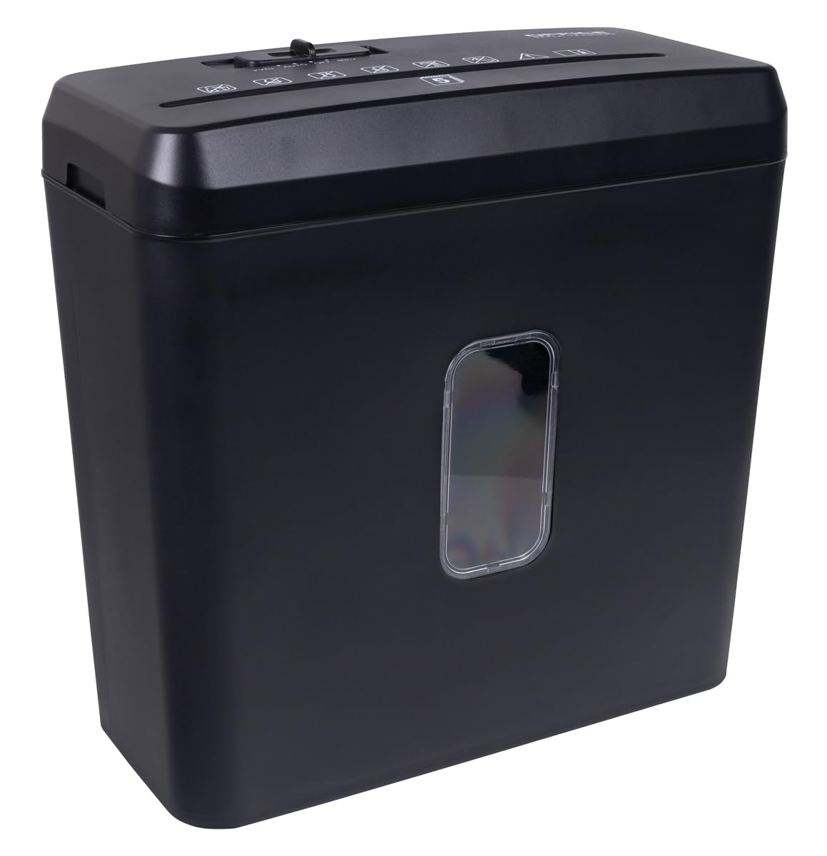 Office Products Destructora de Documentos/Partículas/Trituradora de Papel y Tarjetas/Puede triturar Tarjetas de crédito/hasta 5 Hojas A4/Cesta 8 l/Negra/para Oficina en casa