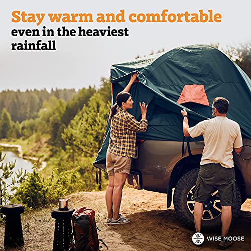 Wise Moose Truck Bed Tent - Fits 6.2-6.5 Ft Truck Tents For Camping, Waterproof & Windproof Pickup Truck Tent 6.5 Foot Bed, Sturdy Truck Bed Camper Shell With Carry Bag #TOP6