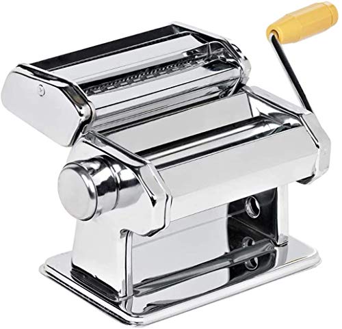 LEYENDAS Máquina para Hacer Pasta Fresca Máquina de Cortar Pasta Acero Inoxidable Máquina de Cocina en Casa Máquina para Hacer Fideos Frescos, Tallarines, Lasañas y Espaguetis
