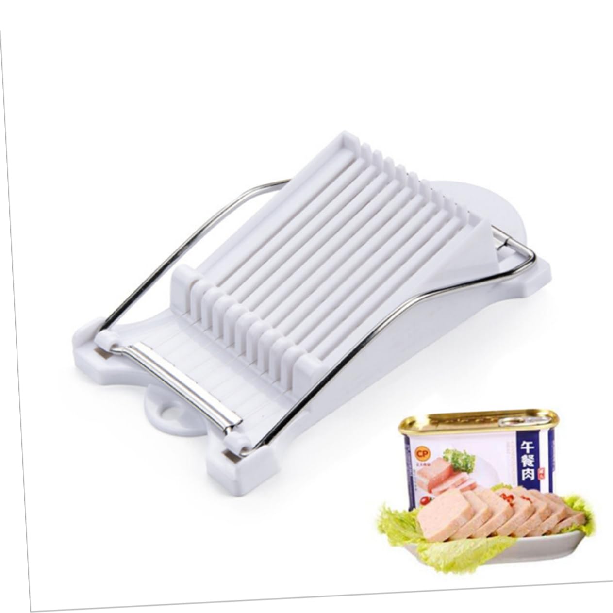 Generic Kitchen Mini Egg Slicer Egg Wedger Kiwi Strawberry Cutter Kitchen Fruit Bakeware Cookie Tool, Silver