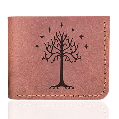Tree Of Gondor Wallet, Lord Rings Wallet, Gift for Him, Mens Wallet, Handmade Leather Wallet, Hobbit, Mens Gift For Father, Husband Gift, Boyfriend Gift k32