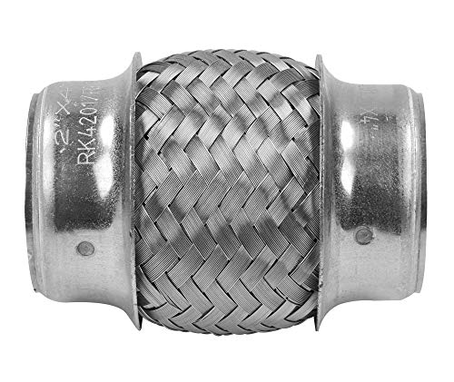 RP Remarkable Power, RK7505-2" x 4" Heavy Duty Stainless Steel Exhaust Flex Pipe